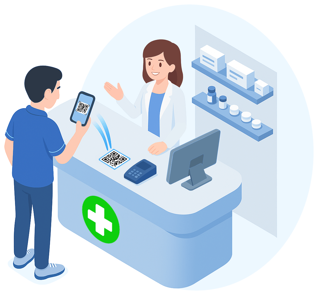 Service d'envoi d'ordonnances par QR Code pour les pharmacies